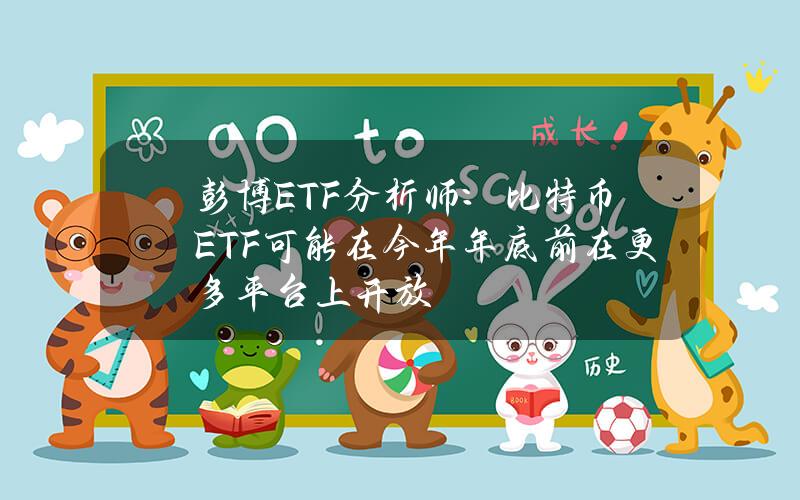 彭博ETF分析师：比特币ETF可能在今年年底前在更多平台上开放